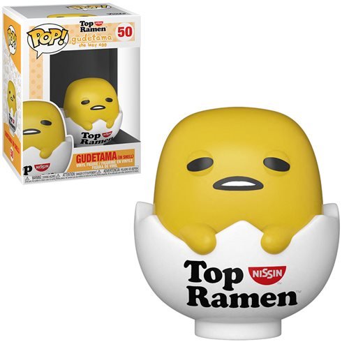 Sanrio x Nissin Top Ramen Pop! Vinyl Figure Gudetama in Shell [50] - Fugitive Toys