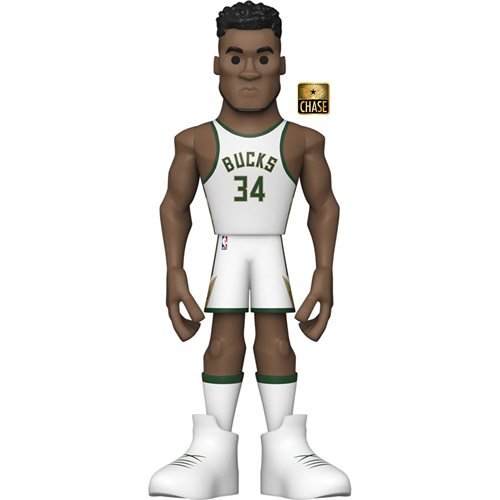 Funko Vinyl Gold Premium Figure: NBA Bucks Giannis Antetokounmpo (Chase) - Fugitive Toys