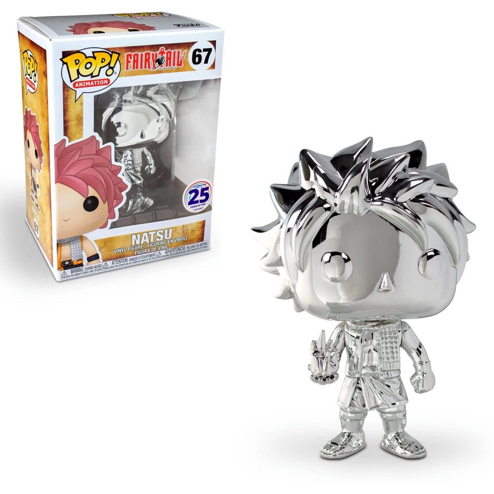 Fairy Tail Pop! Vinyl Figure Silver Chrome Natsu [67] - Fugitive Toys