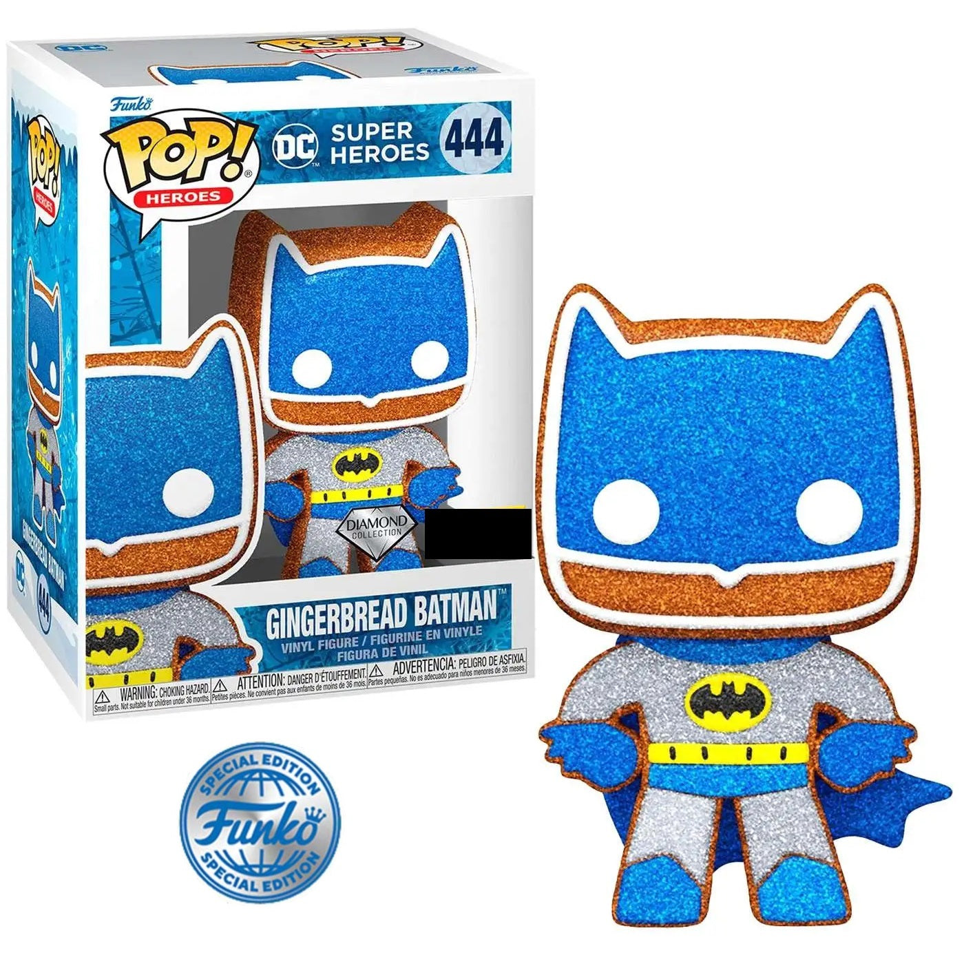 DC Heroes Pop! Vinyl Figure Gingerbread Batman Diamond Collection (SE) [444] - Fugitive Toys