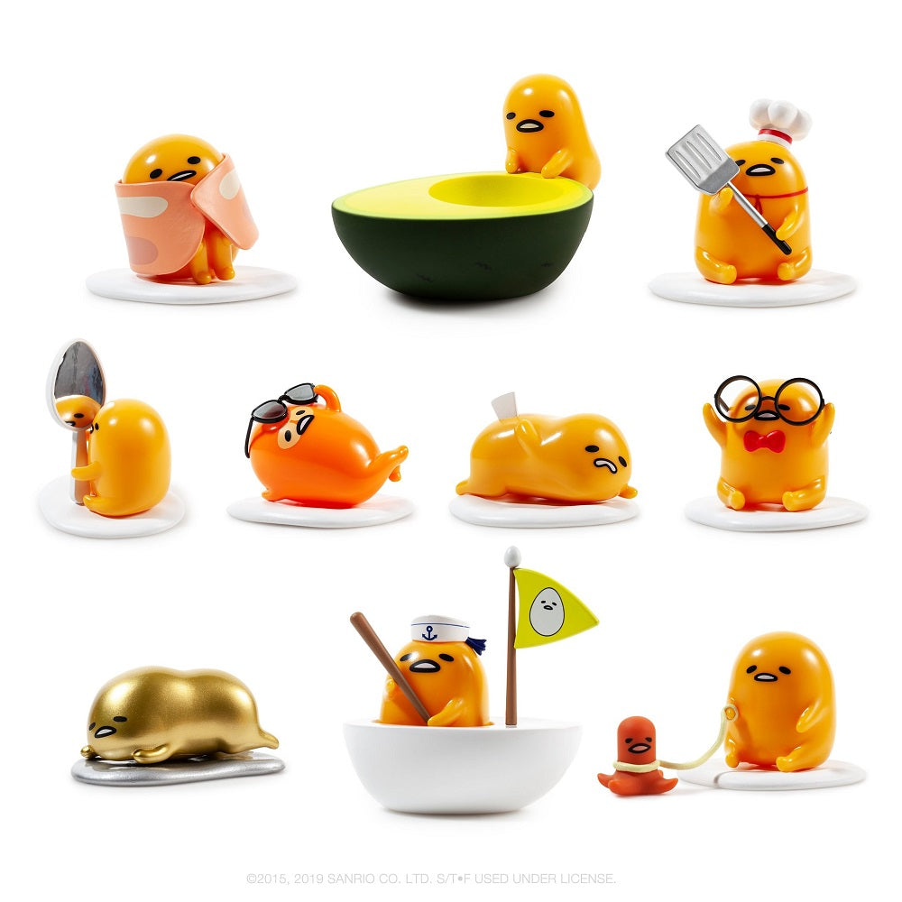 Kidrobot x Sanrio Gudetama Eggstra Lazy Vinyl Mini Series: (1 Blind Box) - Fugitive Toys