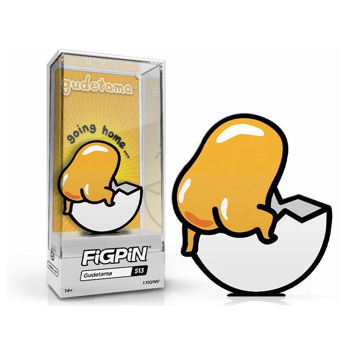 Sanrio: FiGPiN Enamel Pin Gudetama (Going Home) [513] - Fugitive Toys