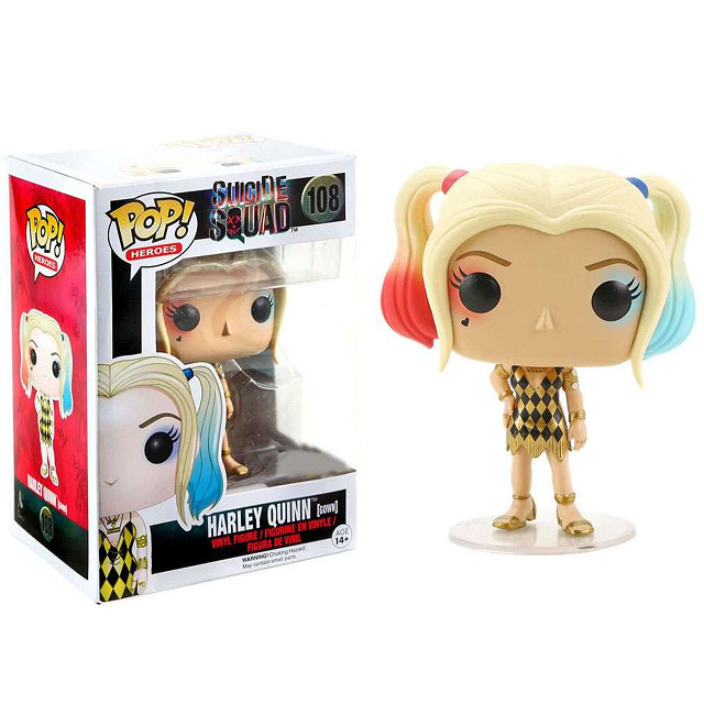 Suicide Squad Pop! Vinyl Figures Gown Harley Quinn [108] - Fugitive Toys