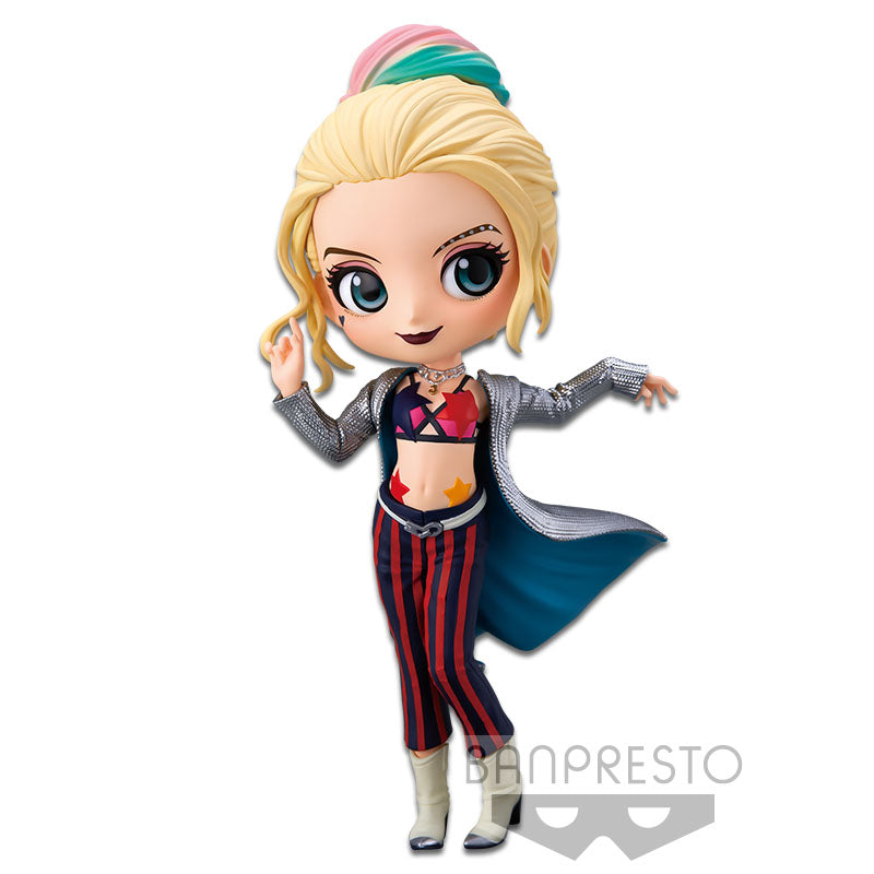 DC Birds of Prey Q Posket Harley Quinn (Silver Coat, Ver A) - Fugitive Toys