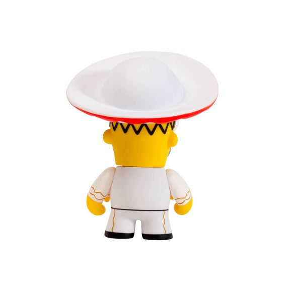 Kidrobot x The Simpsons Homer Day of the Dead Mariachi 6" White Vinyl Figure - Fugitive Toys