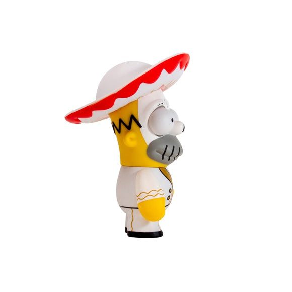 Kidrobot x The Simpsons Homer Day of the Dead Mariachi 6" White Vinyl Figure - Fugitive Toys