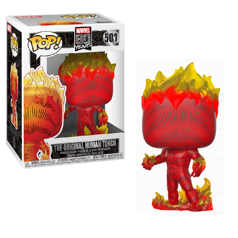 Marvel's 80th Pop! Vinyl Figure First Appearance Human Torch [501] - Fugitive Toys