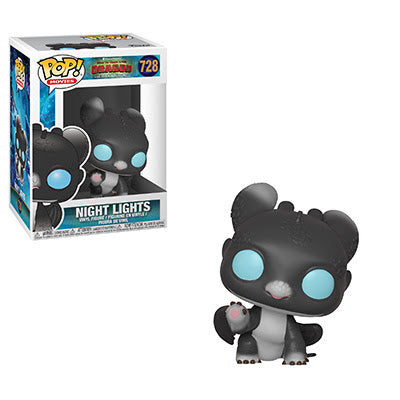 How to Train Your Dragon 3 Pop! Vinyl Figure Night Lights (Black/Blue Eyes) [728] - Fugitive Toys