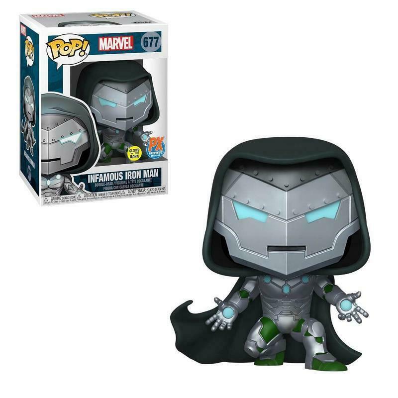 Marvel Pop! Vinyl Figure Infamous Iron Man GITD (PX Exclusive) [677] - Fugitive Toys