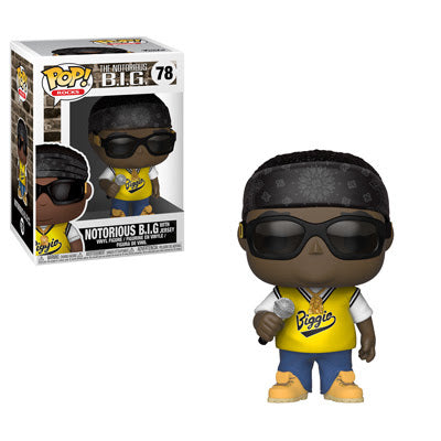 Rocks Pop! Vinyl Figure Notorious B.I.G. with Jersey [78] - Fugitive Toys