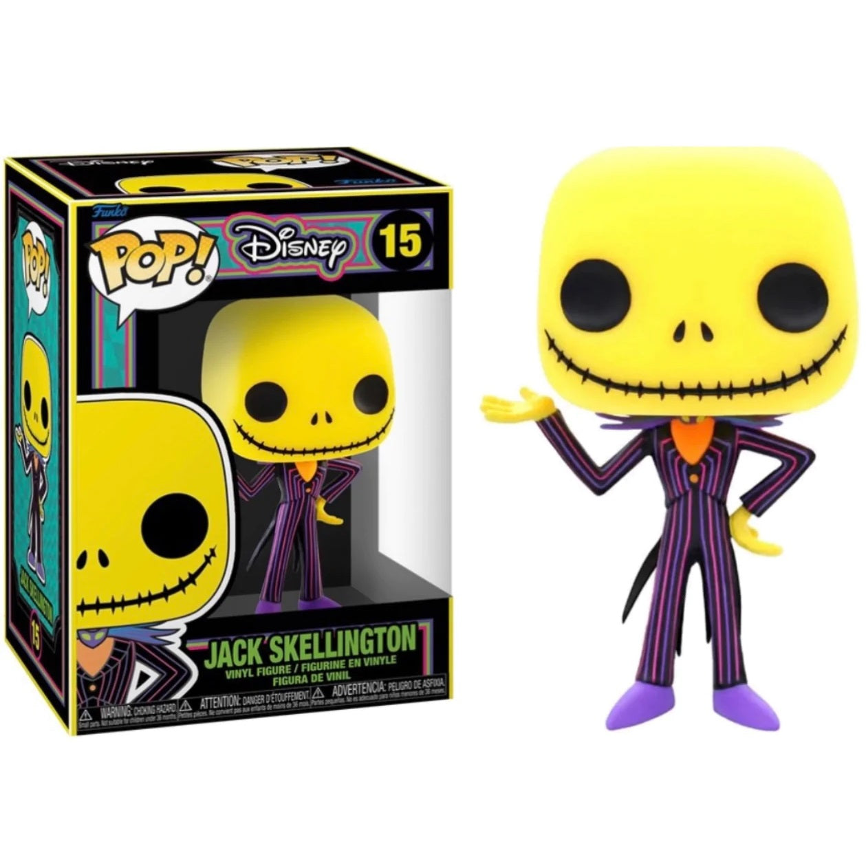 Disney The Nightmare Before Christmas Pop! Vinyl Jack Skellington Blacklight [15] - Fugitive Toys