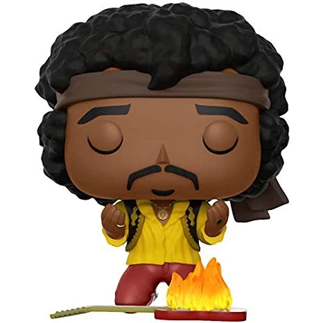 Rocks Pop! Vinyl Figure Jimi Hendrix (Burning Guitar) [53] - Fugitive Toys