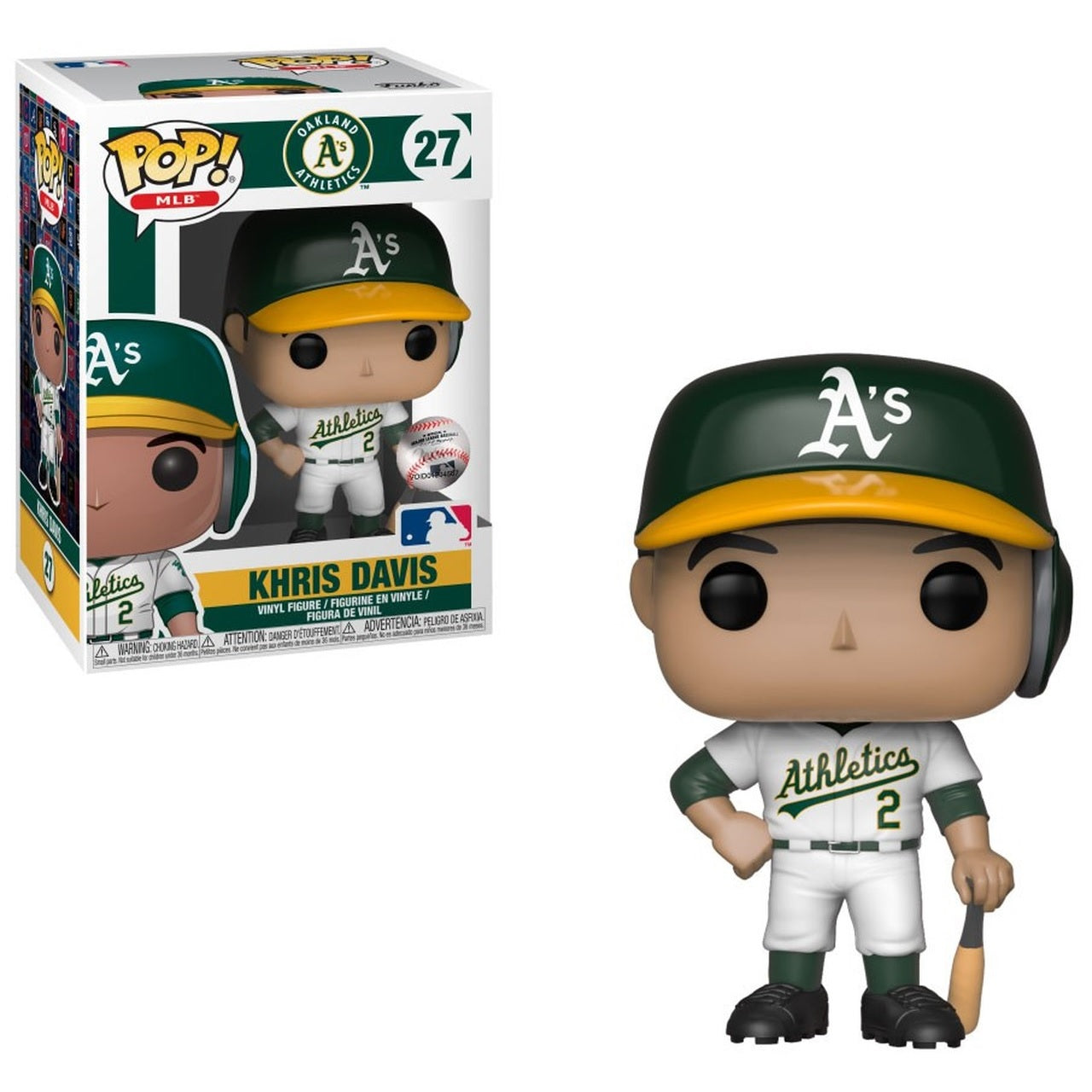 MLB Pop! Vinyl Figure Khris Davis [Oakland A's] [27] - Fugitive Toys