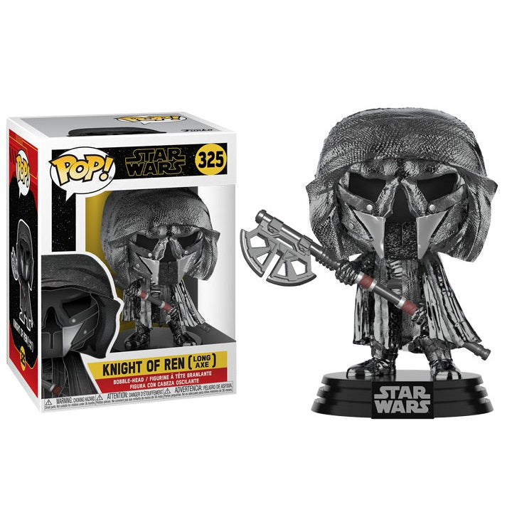 Star Wars Pop! Vinyl Figure Knight of Ren (Long Axe) (Hematite Chrome) [325] - Fugitive Toys