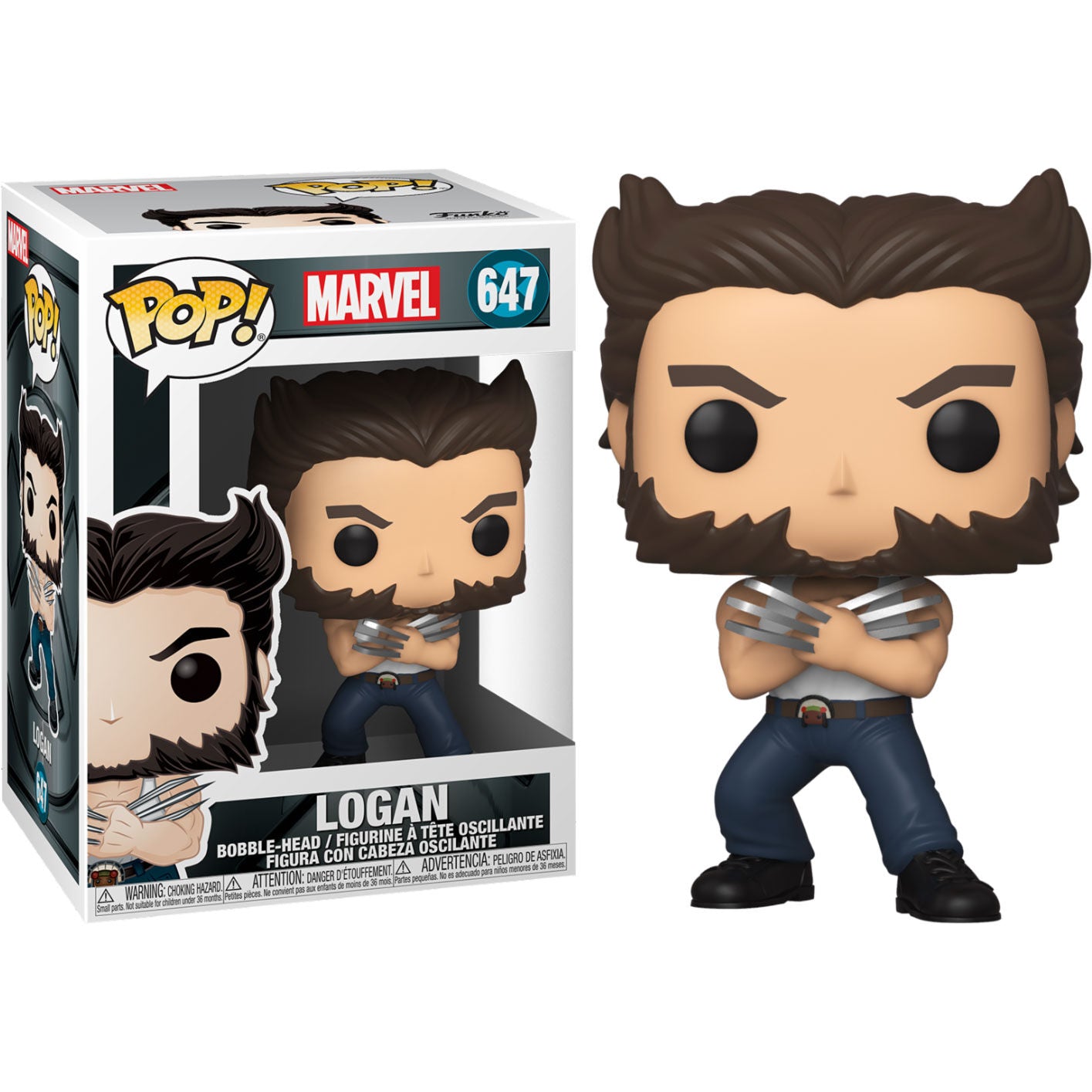 Marvel X-Men 20th Anniversary Pop! Vinyl Figure Wolverine in Tank Top (Logan) [647] - Fugitive Toys