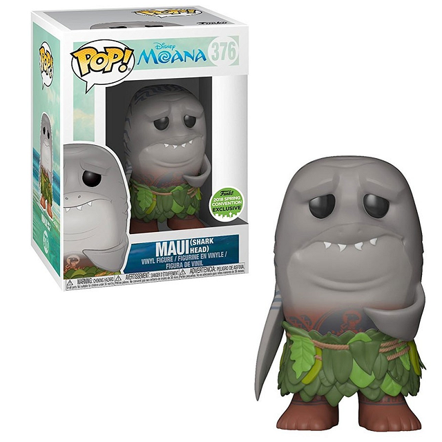 Disney Moana Pop! Vinyl Figures Shark Head Maui [Exclusive] [376] - Fugitive Toys