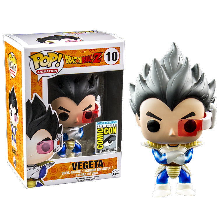 Dragon Ball Z Pop! Vinyl Figure Metallic Vegeta (SDCC  2015 Exclusive) [10] - Fugitive Toys