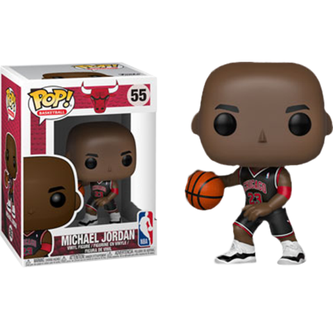 Sports Pop! Vinyl Figure Michael Jordan (Black Alternative Jersey) [55] - Fugitive Toys