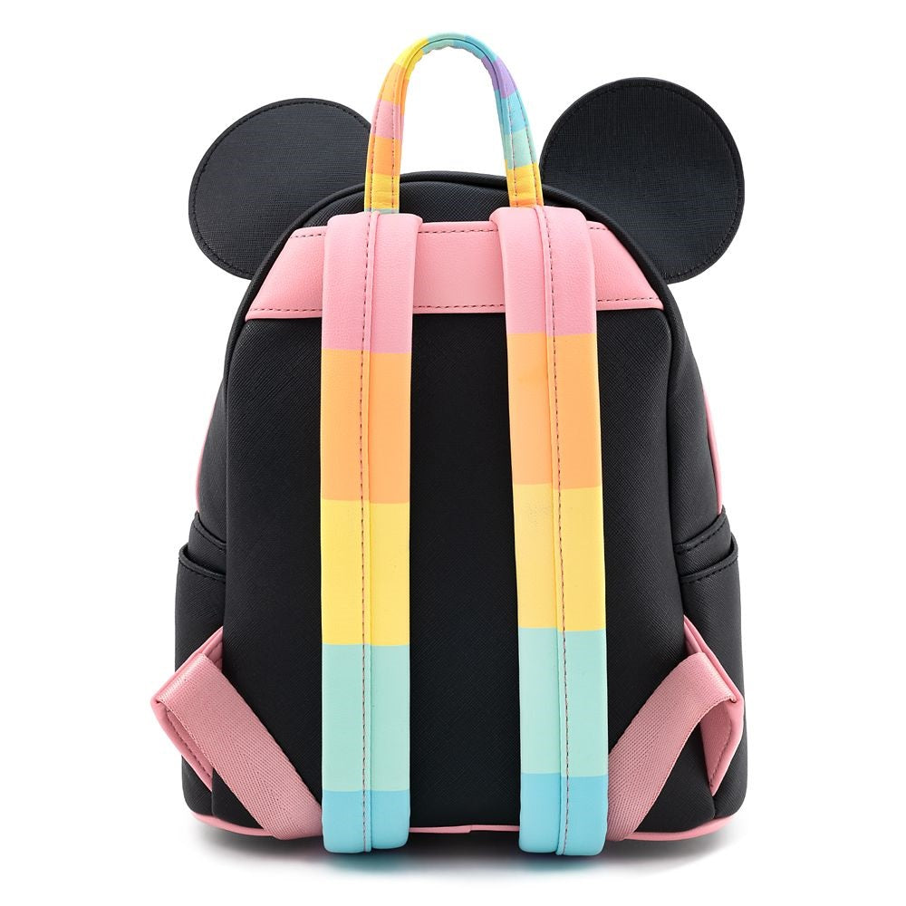 Loungefly x Disney Mickey Mouse Pastel Stripe Mini Backpack - Fugitive Toys