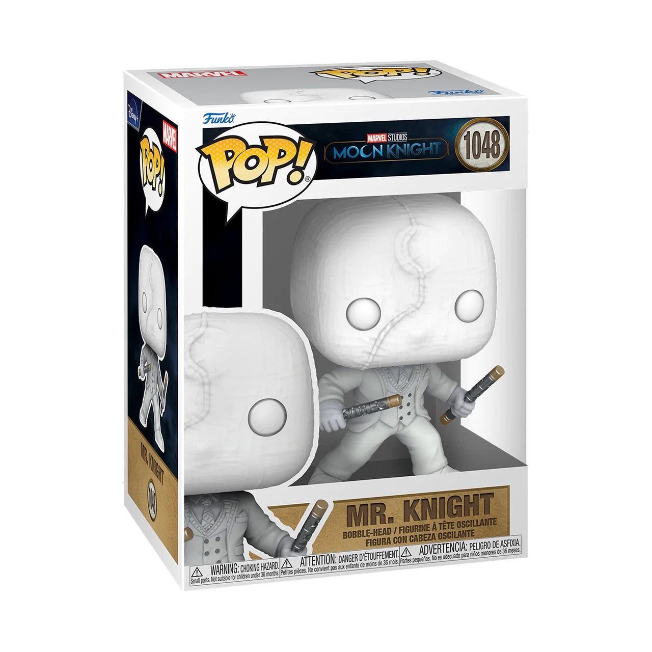 Marvel Studios Moon Knight Pop! Vinyl Figure Mr. Knight [1048] - Fugitive Toys