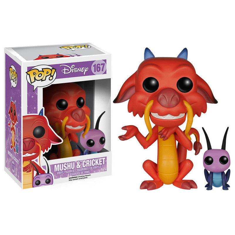 Disney Pop! Vinyl Figure Mushu and Cricket [Mulan] [167] - Fugitive Toys