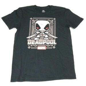 Marvel Pop! Tees Ornate Grey Deadpool - XS - Fugitive Toys