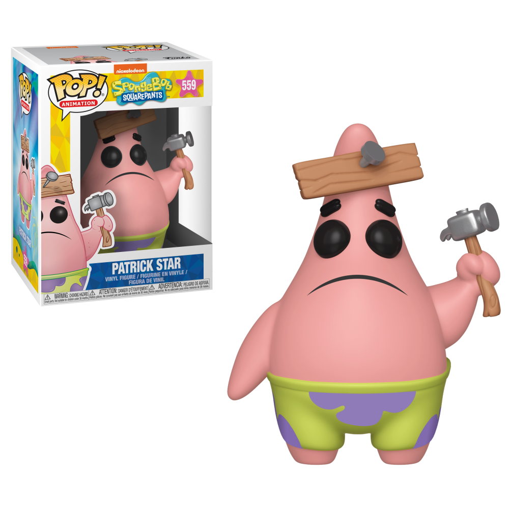 Spongebob Squarepants Pop! Vinyl Figure Patrick with Board [559] - Fugitive Toys