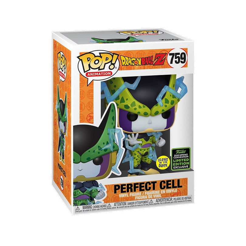 Dragon Ball Z Pop! Vinyl Figure Perfect Cell GITD [ECCC Shared Sticker] [759] - Fugitive Toys