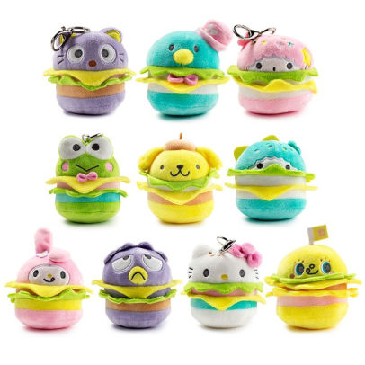 Kidrobot x Hello Sanrio Plush Burger Charm (1 Blind Box) - Fugitive Toys