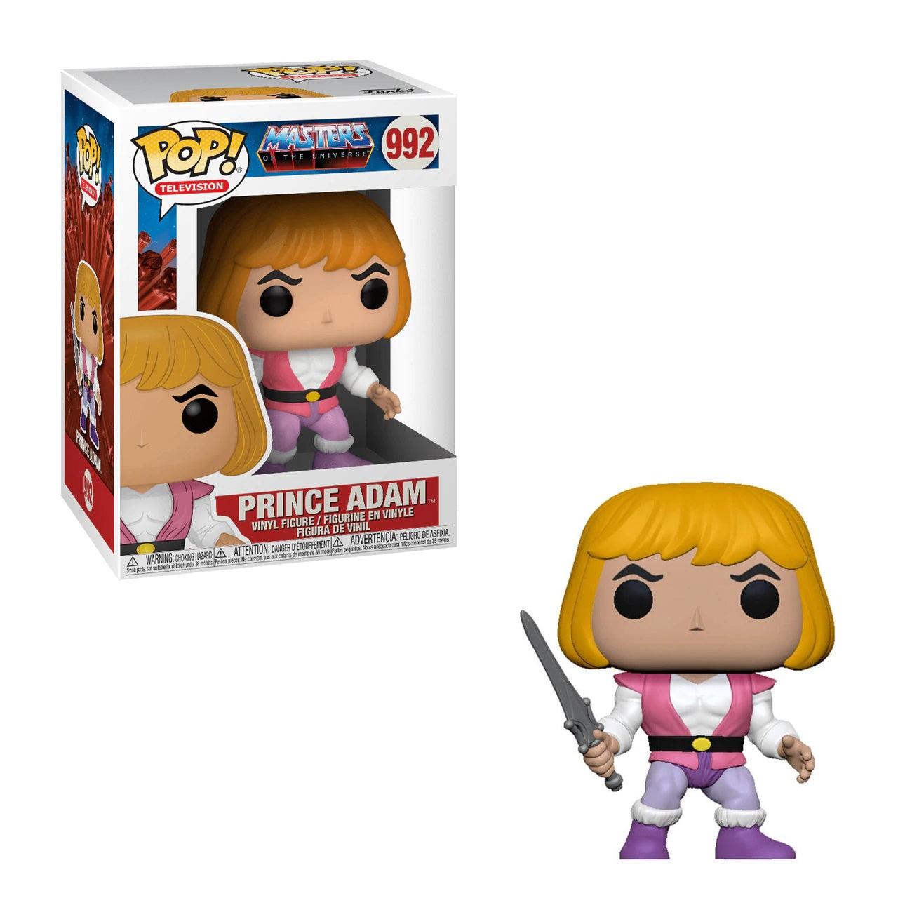 Masters of the Universe Pop! Vinyl Figure Prince Adam [992] - Fugitive Toys