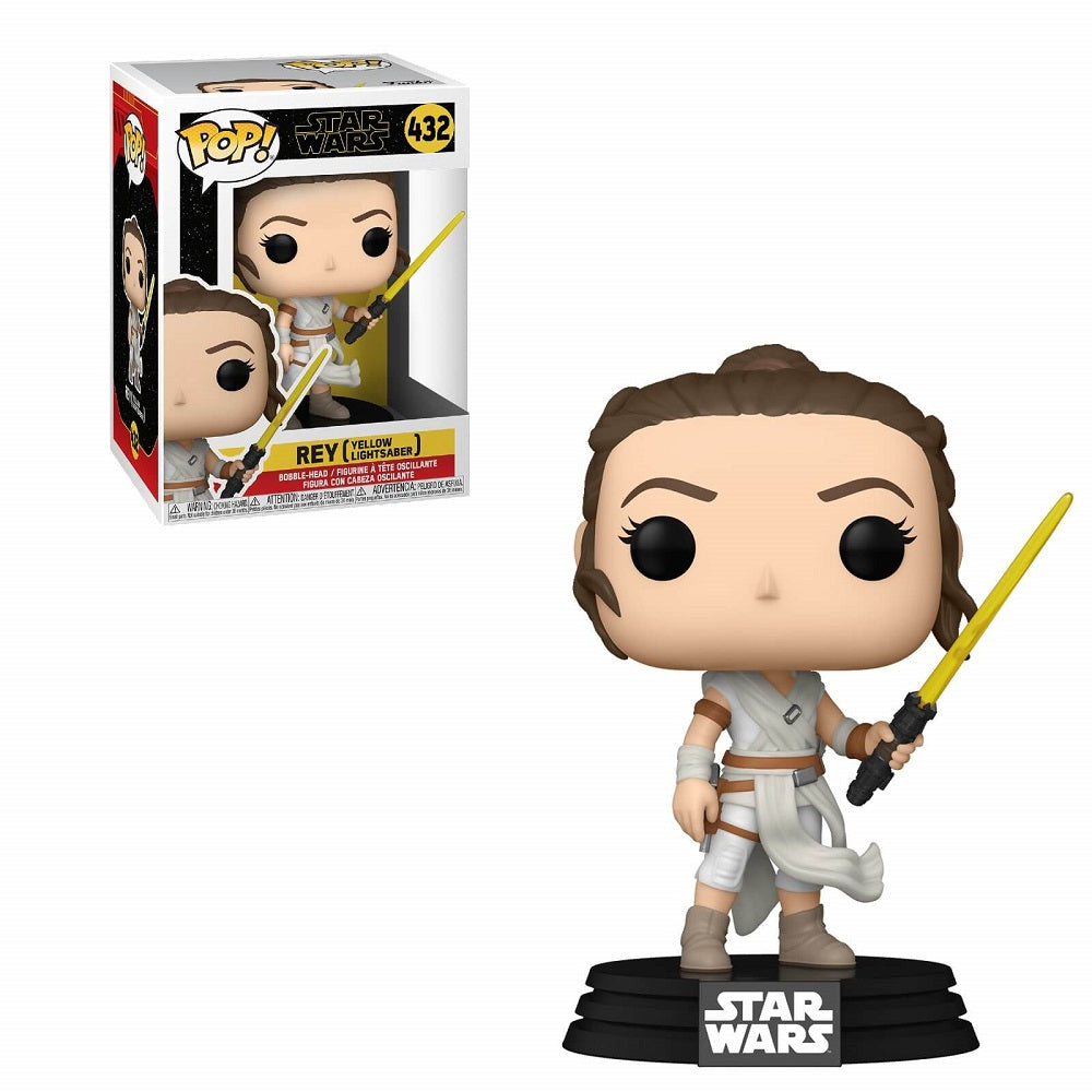 Star Wars The Rise of Skywalker Pop! Vinyl Figure Rey w/ Yellow Lightsaber [431] - Fugitive Toys