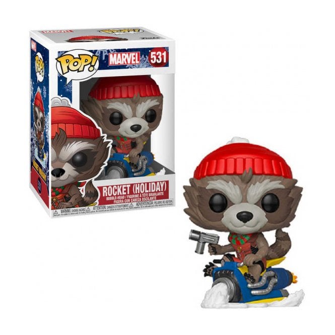 Marvel Pop! Vinyl Figure Holiday Rocket [531] - Fugitive Toys