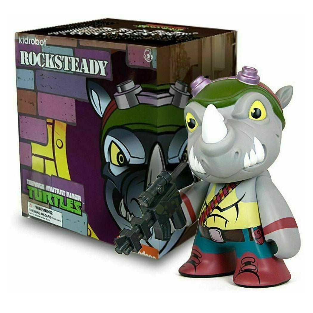 Kidrobot x Teenage Mutant Ninja Turtles Rocksteady 7" Inch Vinyl Figure - Fugitive Toys