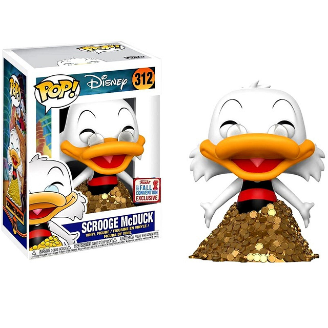 Disney Pop! Vinyl Figures Scrooge McDuck Swimming in Gold [Exclusive] [312] - Fugitive Toys