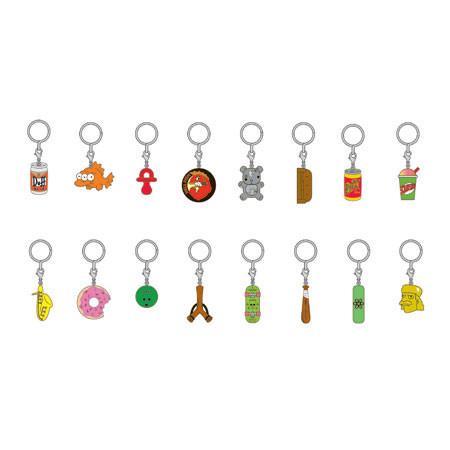 Kidrobot 25th Anniversary Simpsons Keychain Series: (1 Blind Box) - Fugitive Toys