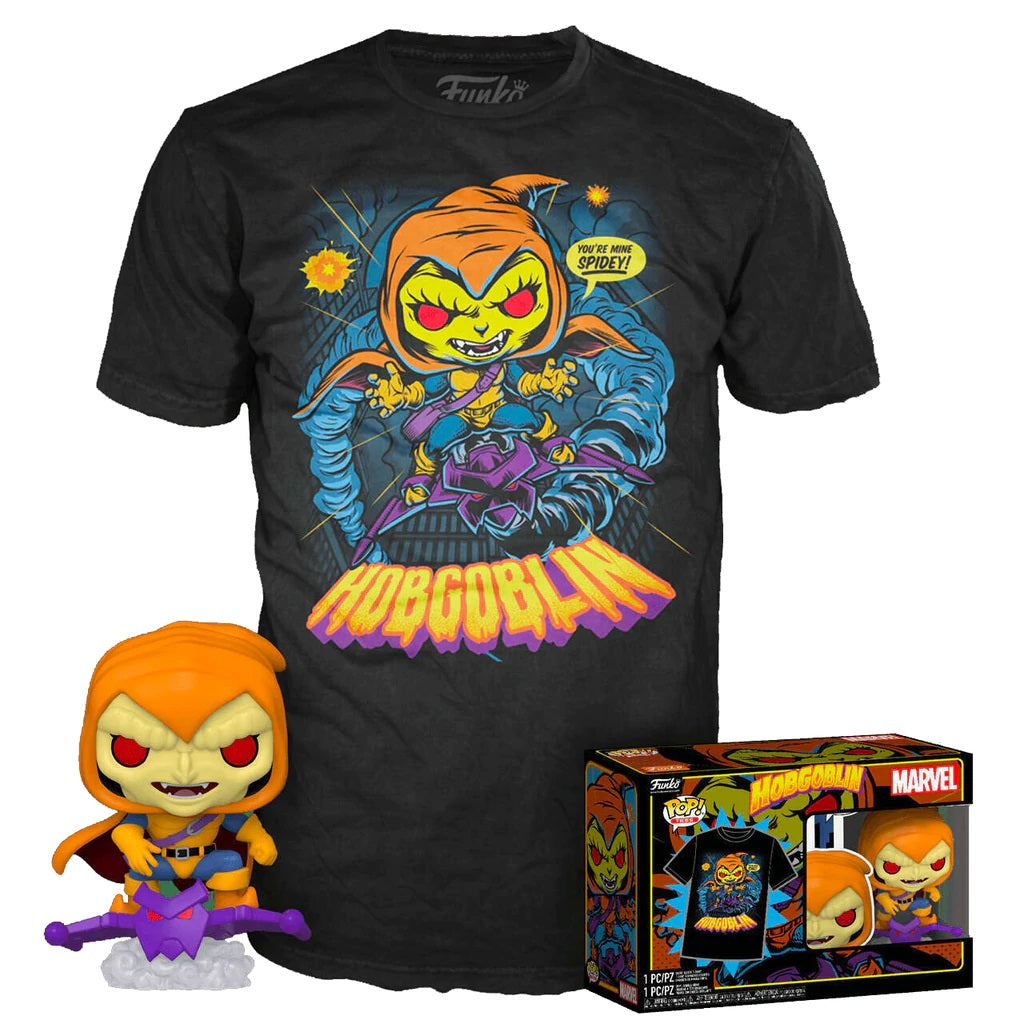 Marvel Pop! Tees Hobgoblin GITD Pop & Tee - Large - Fugitive Toys