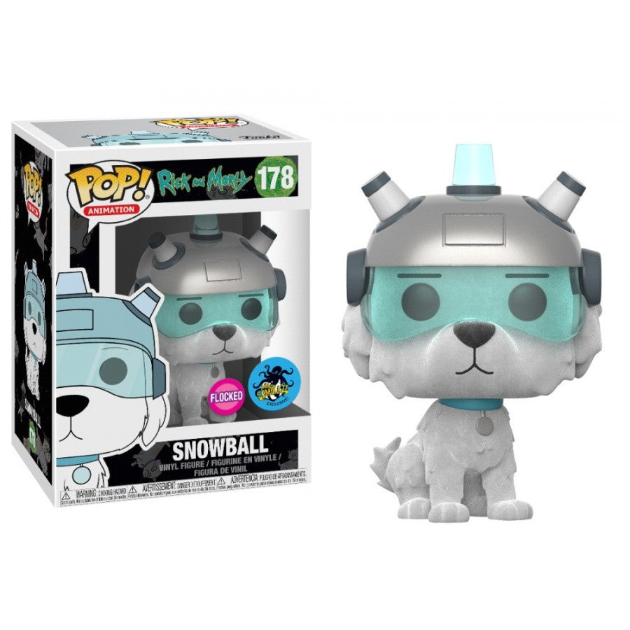 Rick and Morty Pop! Vinyl Figure Snowball (Flocked) [178] - Fugitive Toys