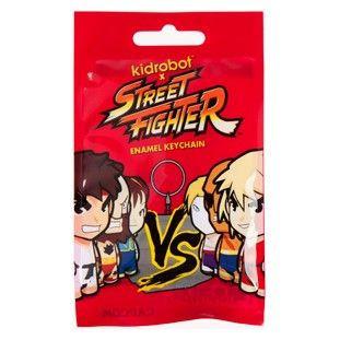 Kidrobot x Street Fighter Enamel Keychain: (1 Blind Pack) - Fugitive Toys
