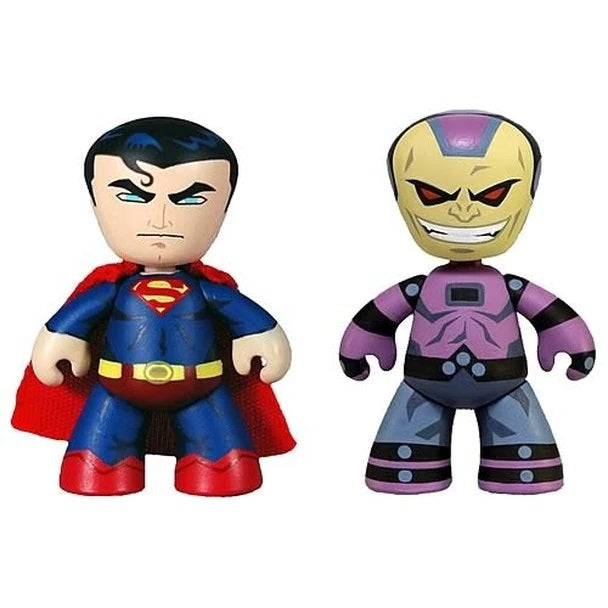 Mezco x DC Universe Mini Mez-itz 2 Pack - Superman and Mongul - Fugitive Toys