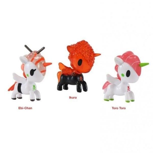 Tokidoki Unicorno 3-Pack Sushicorno Vinyl Figure - Fugitive Toys