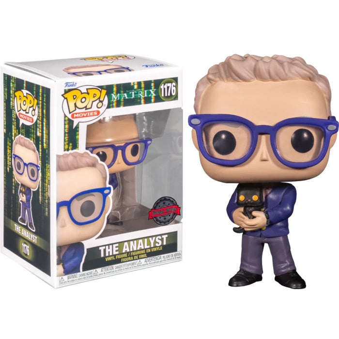 The Matrix Resurrections Pop! Vinyl Figure The Analyst with Cat [1176] - Fugitive Toys