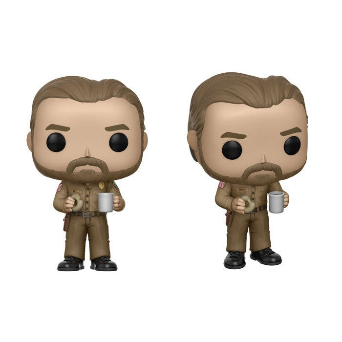 Stranger Things Pop! Vinyl Figure Hopper with Donut (Chase) - Fugitive Toys