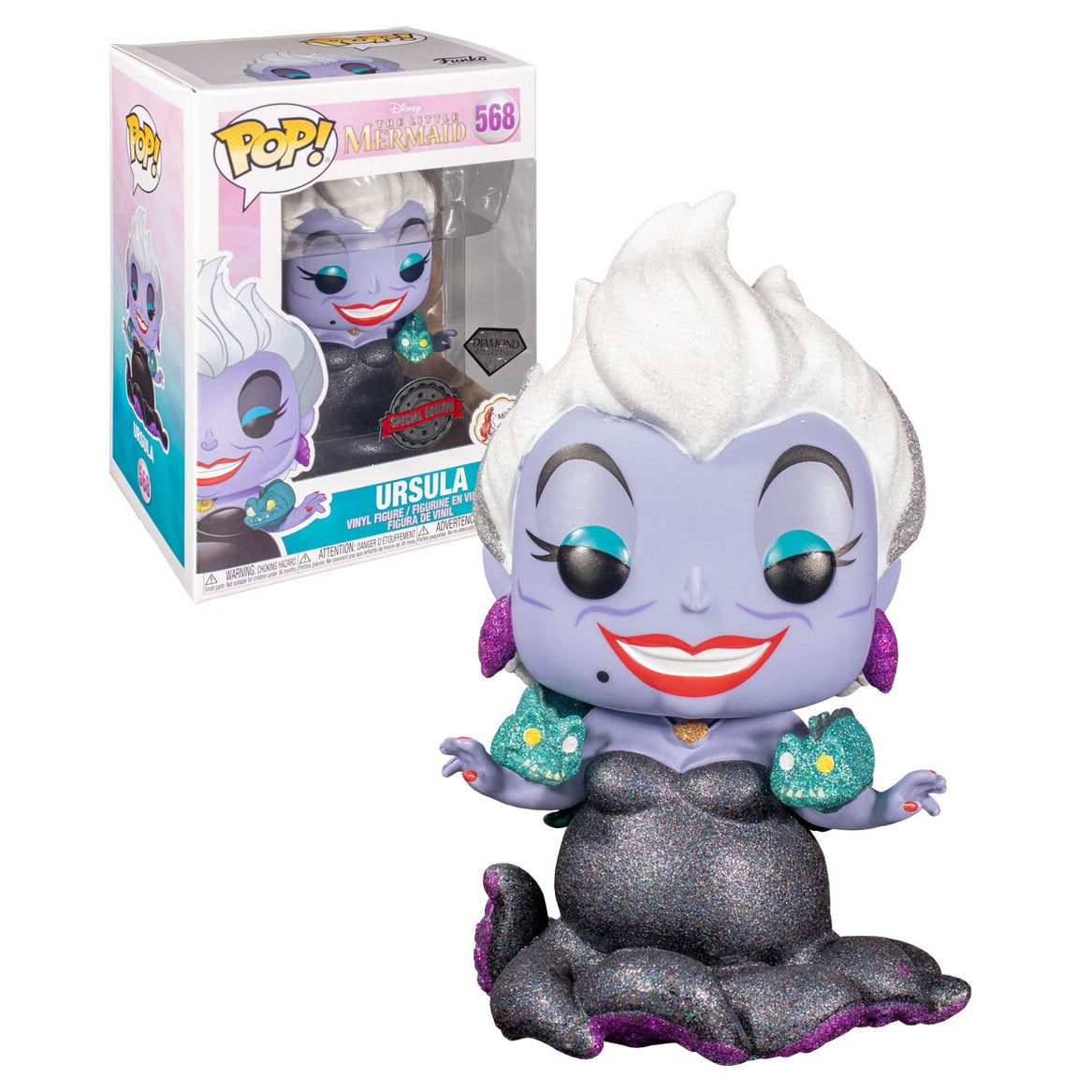 Disney The Little Mermaid Pop! Vinyl Figure Ursula (Diamond Glitter Collection) [568] - Fugitive Toys