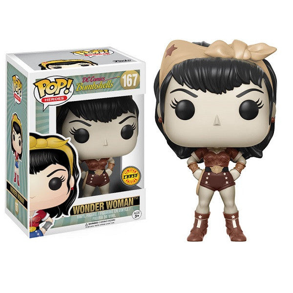 DC Comics Bombshells Pop! Vinyl Wonder Woman [Chase] - Fugitive Toys