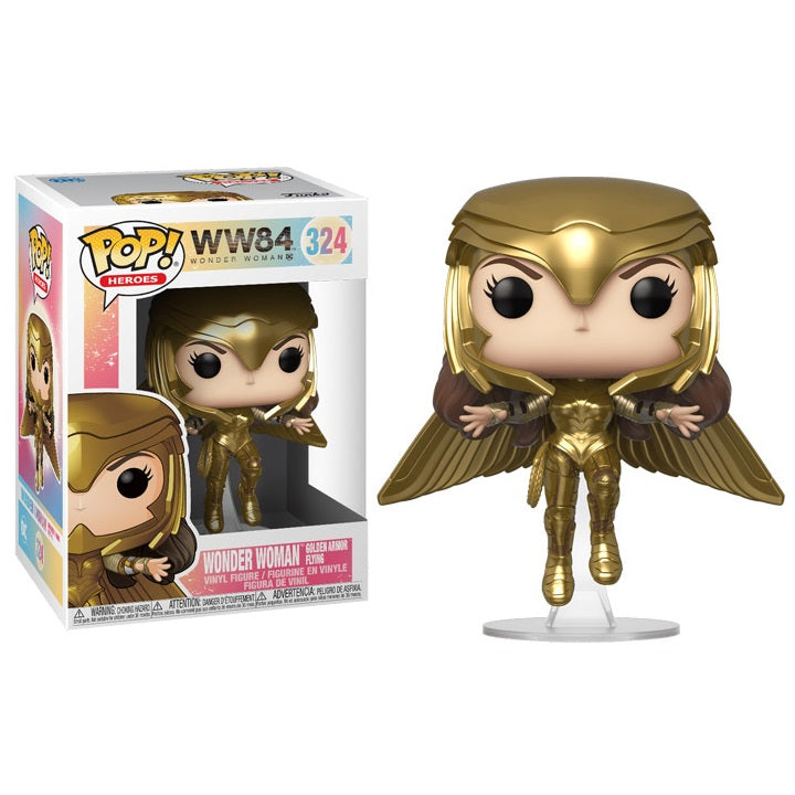 Wonder Woman 1984 Pop! Vinyl Figure Wonder Woman Golden Armor Flying [324] - Fugitive Toys