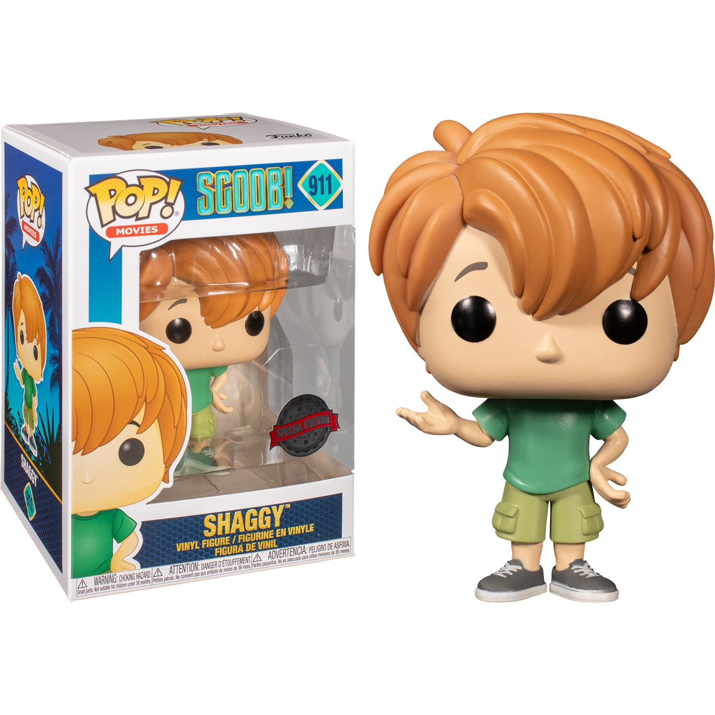 Scoob! Movies Pop! Vinyl Figure Young Shaggy [911] - Fugitive Toys